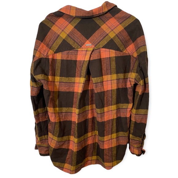 Prana Flannel V Neck Pullover Top Size S - Picture 2 of 4